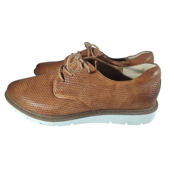 Söfft Tan Women's Size 8M Leather Perforated Oxford Style Shoes - Picture 1 of 9
